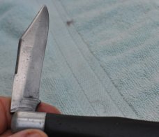 New York Knife Co. Walden Early Coke Bottle Ebony 5 1/4" Closed Tight Loud 1/2 Stop Civil War?