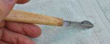 Miller Bros. Cutlery Meriden CT. 1870 Bone Handle Ink Eraser 5 5/8 Parchment Vellum