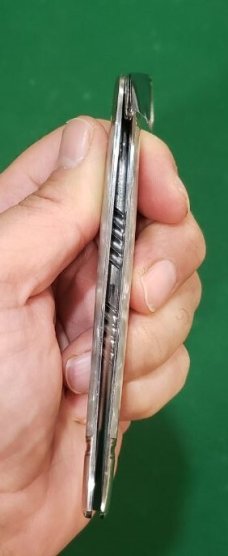 4 3/4" Custom Made Bird's Head Bolsters Half Congress, imitation Pearl Handles