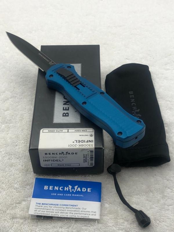 Benchmade 3300BK-2001 Infidel Limited Edition Prototype June 2020 Double Action Out The Front Auto