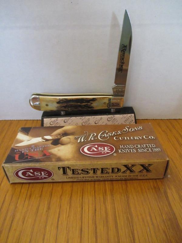 Case XX 2011 Stag Rancher CV Mini Trapper Pattern # 5107W CV Case XX 2011 Stag Rancher CV Mini Trapper Pattern # 5107W CV