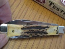 Case XX 2011 Stag Rancher CV Mini Trapper Pattern # 5107W CV