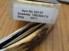 Case XX 2011 Stag Rancher CV  Sowbelly Pattern # TB5339 CV