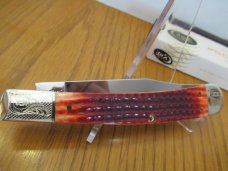 Case Encyclopedia Mint Set Family Brands Cattaraugus Red Bone Bana Trapper Pattern # 6151 SS