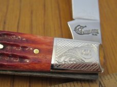 Case Encyclopedia Mint Set Family Brands Cattaraugus Red Bone Bana Trapper Pattern # 6151 SS