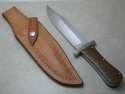*Custom* Lloyd Hale Wood Coffin Bowie Fixed Blade Sheath Knife