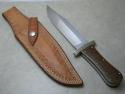 *Custom* Lloyd Hale Wood Coffin Bowie Fixed Blade Sheath Knife