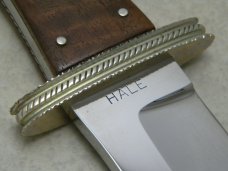 *Custom* Lloyd Hale Wood Coffin Bowie Fixed Blade Sheath Knife