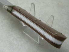 *Custom* Lloyd Hale Wood Coffin Bowie Fixed Blade Sheath Knife