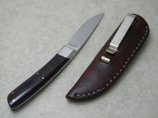*Custom* W.C. (William - Bill) Johnson Brown Micarta Baby Boot Knife