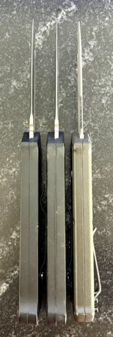 3 Dalton Cupid Clone Out The Front (OTF) Switchblade Knives, Unused 