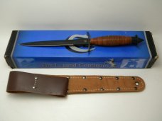 Colt CT280 440 SS Stacked Leather Fairbairn Sykes Fighting Knife in Box