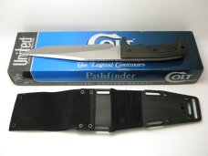 Colt United Cutlery CT27 Pathfinder 420J2 Stainless Partial Serrated Fixed Blade Sheath Knife in Box