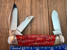 Queen City Cutlery Classics Rail Splitter Fire Oak Carved Stag Bone 2007