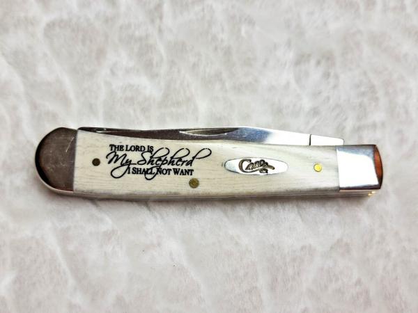 Vintage Case XX Trapper 6254 SS Natural Bone "Psalm 23" 2016 New In Box