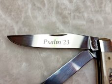 Vintage Case XX Trapper 6254 SS Natural Bone "Psalm 23" 2016 New In Box