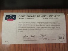 Buck 2009 Special Edition Buffalo Horn Fixed Blade Model # 119