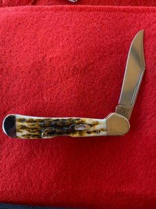  Case XX™ Jigged Amber Bone Mini Copperlock Stainless Pocket Knife