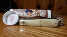 Great Eastern Waynorth Cutlery The Rider by C.C. Smooth White Bone Harness Jack NEW W/Tube & Button
