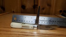 Great Eastern Waynorth Cutlery The Rider by C.C. Smooth White Bone Harness Jack NEW W/Tube & Button