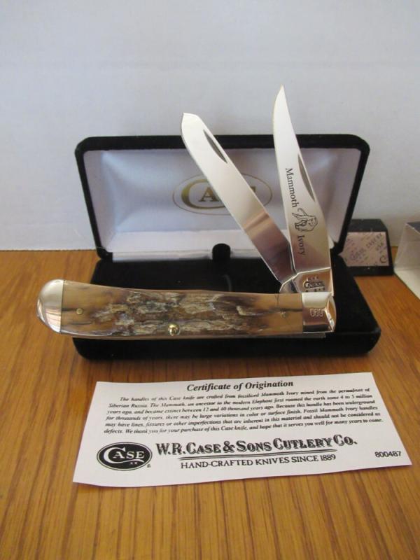 Case XX 2003 Mammoth Bark Ivory Rat Trapper Pattern # OI254 SS Case XX 2003 Mammoth Bark Ivory Rat Trapper Pattern # OI254 SS