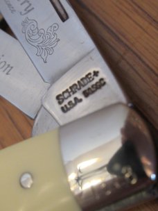 Schrade Special Edition Scrimshaw 1904 to 1999 Stockman Model # 585 SC