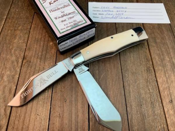 Wendell Carson Fighting Bull Gunstock Jack Warthog Ivory 2009 Wendell Carson Fighting Bull Gunstock Jack Warthog Ivory 2009