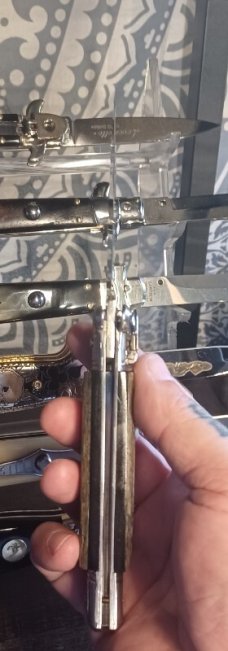 AKC SHELL PULLER WITH BEAUTIFUL ABALONE SHELL 
