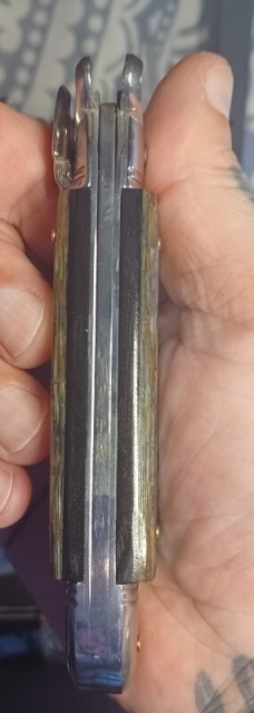 AKC SHELL PULLER WITH BEAUTIFUL ABALONE SHELL 