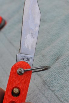 Camillus Straight Line Chute Knfe Minty Vietnam Era Never Honed Rast Tight Bail Perfect Handles 