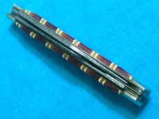 VINTAGE TREE UNITED BOKER CANDY STRIPE RUSTLER STOCK UC124CS FANCY FOLDING POCKET KNIFE KNIVES OLD