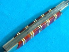 VINTAGE TREE UNITED BOKER CANDY STRIPE RUSTLER STOCK UC124CS FANCY FOLDING POCKET KNIFE KNIVES OLD