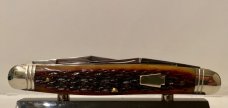 2006 Schatt & Morgan 042125 Muskrat , Caramel Jigged Bone  1 of 100 with Box USA