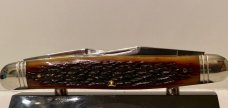 2006 Schatt & Morgan 042125 Muskrat , Caramel Jigged Bone  1 of 100 with Box USA