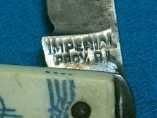 VINTAGE IMPERIAL AMERICAN BOY EASY OPEN JACK FOLDING POCKET KNIFE KNIVES OLD AD MILITARY AIRPLANE