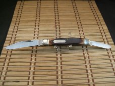 SCHRADE OLD TIMER 858 LUMBERJACK U.S.A. NOS WITH 2 PC. BOX, SLEEVE, PAPERS ALL IN MINT CONDITION