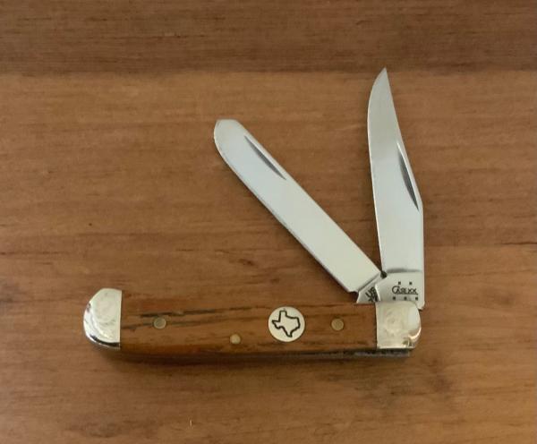 CASE Tiny Trapper Knife Bois d’arc #100 Texas Shield