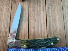 Ka-Bar Dolphin Green Jigged Bone 1989