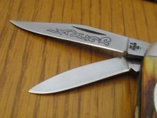 Case XX 1977 Blue Scrol  Stag  Serpentine Jack Pattern # 52087 SSP