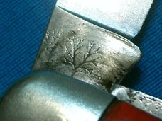 VINTAGE RED BOKER TREE BRAND STOCKMAN PUNCH FOLDING POCKET KNIFE KNIVES OLD