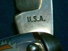 VINTAGE LASH LARUE COWBOY WESTERN TV NOVELTY AD EQUAL END FOLDING POCKET JACK KNIVES OLD WEST