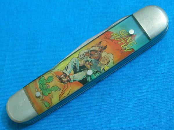 VINTAGE CAMILLUS USA GENE AUTRY SILVER SCREEN COWBOY WESTERN TV FOLDING POCKET JACK KNIVES OLD WEST VINTAGE CAMILLUS USA GENE AUTRY SILVER SCREEN COWBOY WESTERN TV FOLDING POCKET JACK KNIVES OLD WEST