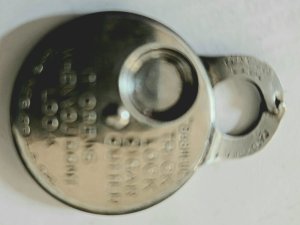 VINTAGE CIGAR CUTTER TRICK LOCK  OPENS WHEN YOU DONT LOOK