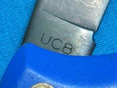 UNITED N STAHL UC8 BLUE FOLDING HUNTING SKINNING SURVIVAL JACK POCKET KNIFE KNIVES