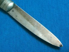 VINTAGE ANTIQUE H&T SILVER HALLMARK ENGLAND PEARL SLEEVEBOARD FOLDING POCKET FRUIT KNIFE KNIVES OLD