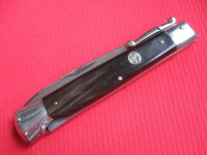 Older 9" Italian Falcon Manual Open Swing Guard Stiletto Knife 
