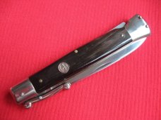 Older 9" Italian Falcon Manual Open Swing Guard Stiletto Knife 