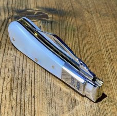 Taylor's Eye Witness Premium Barlow Clip with beautiful Mother of Pearl Scales w/Worked back filing