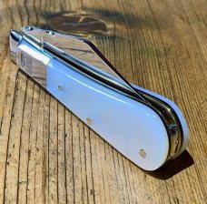 Taylor's Eye Witness Premium Barlow Clip with beautiful Mother of Pearl Scales w/Worked back filing