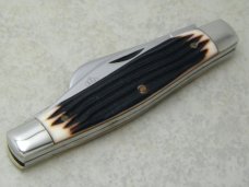 Queen Steel #49 USA Imitation Winterbottom Bone Large Stockman Knife c.1972 